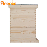 8-Waben-3-Schicht-Langstroth-Bienenstock mit doppelten Tiefwabenkästen und einem mittleren Kasten, 1 Jahr Garantie, neuwertig, aus Tannenholz