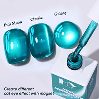 Pour 12 Couleurs 15ml UV LED Effet Magnétique Galaxie Classique Pleine Lune Longue Durée 28 Jours Néon Clair de Lune Œil de Chat DIY Vegan