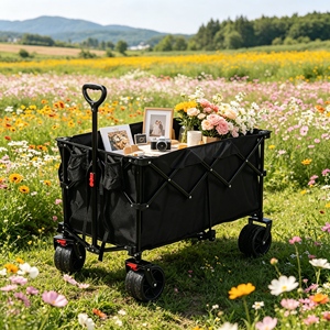 Chariot <span class=keywords><strong>de</strong></span> plage pliable et peu encombrant pour <span class=keywords><strong>le</strong></span> <span class=keywords><strong>camping</strong></span>, idéal pour les voyages en <span class=keywords><strong>bord</strong></span> <span class=keywords><strong>de</strong></span> <span class=keywords><strong>mer</strong></span> et les loisirs en plein air côtiers – Offre spéciale - Product Image 1