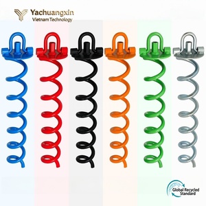 Spiral <b>Tent</b> Pegs Metal Outdoor Camping Ground Anchors 40cm All Seasons Use Colorful Hook Design - Product Image 6