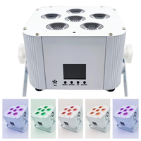 Bon prix Uplights 6PCs * 18W RGBWAUv 6in1 mariage Dj produits batterie sans fil DMX WiFi Led Par lumière projecteurs scène Uplights