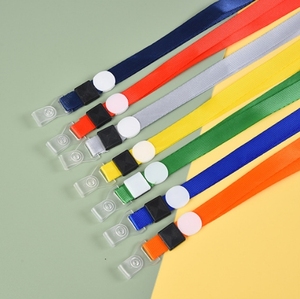 Quảng cáo màu Polyester trống dây buộc và chủ thẻ ID trống thăng hoa dây buộc tùy chỉnh dây đeo cổ tròn dây buộc - Product Image 5