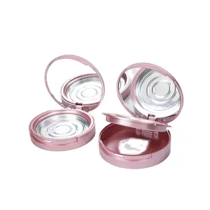 presspulver kompakter etui verpackung leerer grundierungsbehälter eigenmarke makeup verpackung 54 mm pulver kompakter etui