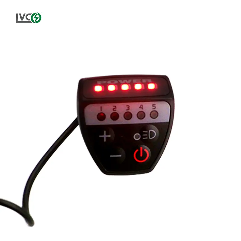 LVCO tampilan LED sepeda elektrik 36v, tampilan LCD sepeda elektrik T320 untuk sepeda elektronik