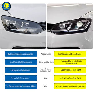 Fari Anteriori a LED YU Guang per VW <span class=keywords><strong>POLO</strong></span> 6R 2011-2018 Aggiornamento MK5 2011-2018 con Proiettori DRL Lampada Anteriore 12V 6000K per Guida a Sinistra e Destra - Product Image 3
