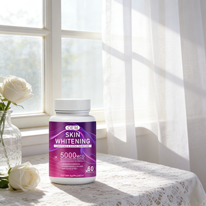 Natuurlijke smaak huidverlichtende glutathionecapsules 60 stuks/fles anti-verouderingsformule veilig voor iedereen behalve zwangere vrouwen - Product Image 2