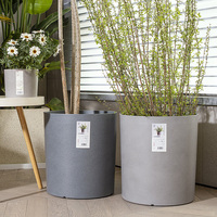 Jardinière de fleurs en plastique PP de Style nordique, haute Performance, mode et Durable, effet de peinture en aérosol de bassin de ciment cylindrique