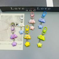 505 Porte-clés et pendentif de sac avec nuages amusants et mignons à expression sans parole, style Ins, pour fille, avec boucle de suspension en forme de haricot