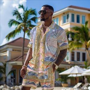 In Stock Baroque Mens Clothing Luxury Baroque Print Shirts | Alibaba.com