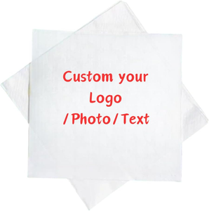 Serviettes personnalisées par le fabricant, téléchargez votre design, imprimez votre logo, votre <span class=keywords><strong>photo</strong></span>, votre texte, serviettes <span class=keywords><strong>de</strong></span> cocktail personnalisées pour les fêtes, les restaurants - Product Image 2