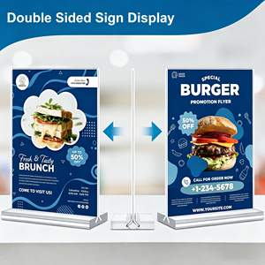 ป้ายอะคริลิคสีสันสดใสสำหรับตั้งโต๊ะ ป้ายชื่อโต๊ะสีตามสั่ง สำหรับงานอีเว้นท์และปาร์ตี้ที่มีธีมแบรนด์ - Product Image 2