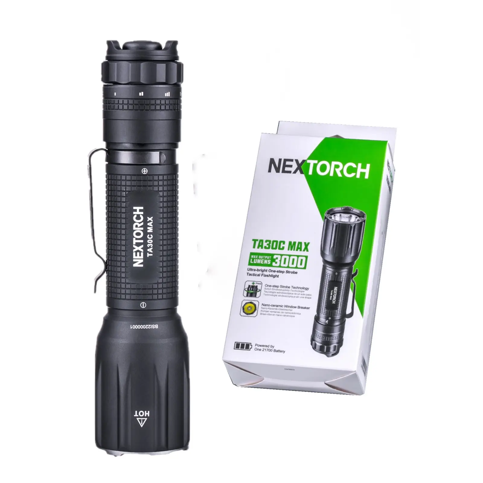 3000 lumen tactical flashlight TA30C MAX el feneri outdoor led flashlight tactical torch light led powerful flashlights