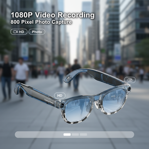 משקפי שמש חכמים עם מצלמת וידאו 1080P, העברת שמע דרך Wi-Fi, הקלטה, משקפי שמש חכמים עם בינה מלאכותית - Product Image 2