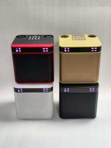 ลำโพงคาราโอเกะบลูทูธแบบพกพา ไมโครโฟนไร้สายคู่ ไฟ RGB รองรับ OEM ODM ขายส่ง - Product Image 1