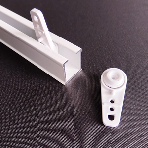Supporto per binario tenda in plastica a onda S, cursore per binario tenda a pieghe, accessorio per asta tenda a onda, componente per decorazione domestica - Product Image 3