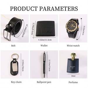 Set de 7 Piezas para Hombre: Perfume, Cartera, Cinturón, Reloj, Regalo para el Día de San Valentín, Navidad, Día del Maestro, Día del Padre - Product Image 3