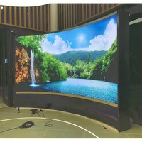 Écran d'affichage flexible circulaire intérieur à 360 degrés P2, écran déroulable, forme personnalisée, cylindre publicitaire LED double face rond, mur