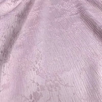 Jacquard en polyester tissé en imitation viscose 250D avec motif de fleur de prunier en relief 3D dimensionnel en relief à texture florale