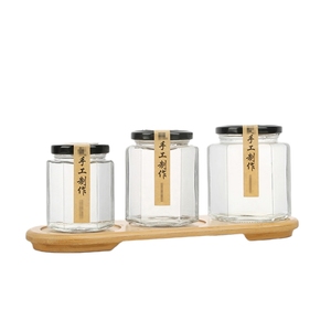 Bán Buôn 6 <span class=keywords><strong>Oz</strong></span> 16Oz 500Ml 280Ml Rõ Ràng Rỗng Hexagon Lọ Thủy Tinh 1.5 <span class=keywords><strong>Oz</strong></span> <span class=keywords><strong>2</strong></span> <span class=keywords><strong>Oz</strong></span> Mini Mật Ong Lọ <span class=keywords><strong>Mason</strong></span> Lọ Có Nắp Đậy Cho Mứt - Product Image 2