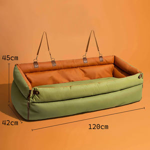 Luxus <span class=keywords><strong>Deluxe</strong></span> Kunstleder Hund Autos itz-Soft Booster Bett für Hunde, bequeme Reise Haustier Autos itz für große Hunde - Product Image 3