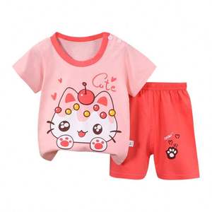 Listo para enviar Niñas Pijamas Gingham Ruffled Short Pijama Conjuntos Verano Algodón Hermano A juego NO MOQ Boy Pijama Niños - Product Image 6