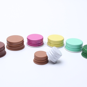 20mm 24mm 28mm アルミ製金属スクリューキャップ アルミ製ジャー蓋 ガラス瓶用 - Product Image 2