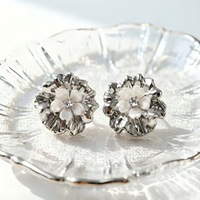 Anting Bunga Warna Emas/Perak Mewah Retro Eropa dan Amerika untuk Wanita, Anting Berlebihan Modis Terbaru Grosir