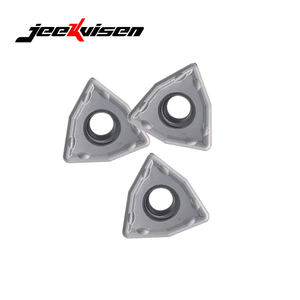 Inserto de broca JEEKVISEN WCMT080412-SF JA115P para herramienta de torno CNC, mecanizado de torneado, carburo de tungsteno - Product Image 1