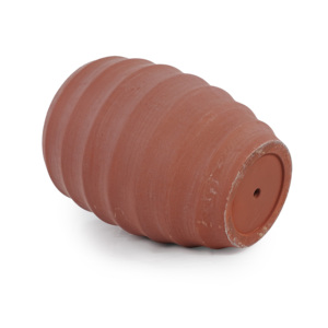 American Style Ceramic Eco-Friendly Durable Flower Pot Planter Ribbed Texture Beige Terracotta for Indoor/Outdoor <b>Gardening</b> Home - Product Image 4