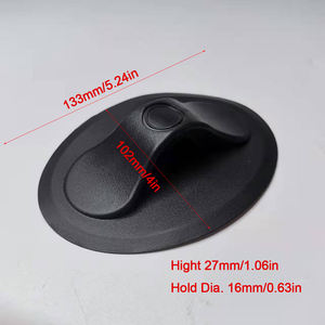 Accessoires de bateau gonflable artisanat de jeu d'eau support de corde de bateau marin noir taquet de corde en caoutchouc pour bateaux hypalon - Product Image 2