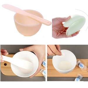LUMA Mask Bowl Silikon Gesichts maske Rühr schüssel Mixing Facial Mask Bowl Set - Product Image 3