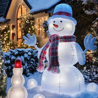 Décorations de Noël gonflables géantes : Bonhomme de neige, Père Noël, poupées, arbre lumineux pliable, costume gonflable