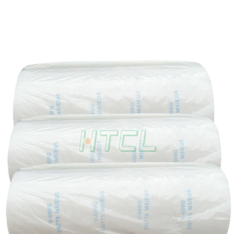 High Quality Synthetic Fiber Cotton Filter Media Roll F5 Ceiling Filter Media Roof Air Filter For Paint Spray Booth