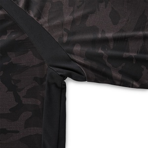 Customs Sublimation Mens Shorts and Shirt Fishing Combo Camouflage Fishing Shirts With Hood Camo Black - Product Image 4