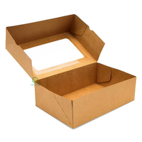 Boîte d'emballage transparente en papier kraft en vrac 4 6 12 24 trous pour muffins, tasses, gâteaux, biscuits, vente en gros de mini boîte à cupcakes transparente personnalisée