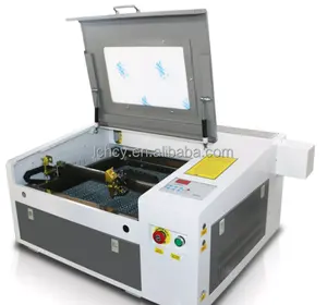 Mesin ukir laser kristal 3d Desktop 50w 40w 4030, mesin perhiasan ukir laser kecil 4040 untuk ide bisnis