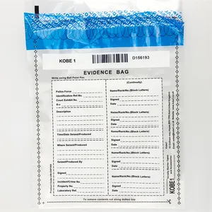 Transparent bedruckte Plastik manipulation Evident Seal Etiketten taschen Verpackungs tasche Sicherheits tasche