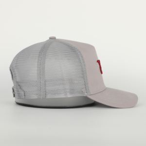Haute qualité coton personnalisé 5 panneaux casquettes de camionneur sportif extérieur maille chapeau dessiné à la main océan arcs motif mode-avant broderie - Product Image 4