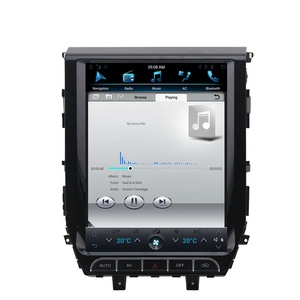 Reproductor Para Carro Android 10 De 12,1 pulgadas para Toyota Land Cruiser 2016 estilo Tesla pantalla Vertical DVD reproductor de coche navegación GPS - Product Image 4