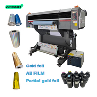 Impresora Uv Dtf A1 24 pulgadas 60cm Tx800 AB película con laminador Puff máquina de impresión por transferencia Dtf impresora Uv A1