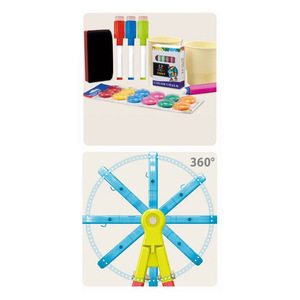 Juego de Caballetes Multicolor con Rotación de 360° y Altura Ajustable, Mesa de Pintura, Pintura DIY, Tablero de Dibujo Mágico para Niños - Product Image 2