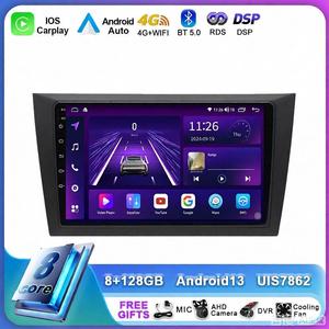 Autoradio Android 15 de 9 pouces, 8 cœurs 8G+128G, <span class=keywords><strong>CarPlay</strong></span> et Android Auto sans fil, 4G LTE DSP pour <span class=keywords><strong>Golf</strong></span>/Jetta Plug & Play - Product Image 1