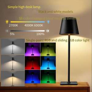 Nouvelle <span class=keywords><strong>lampe</strong></span> de table tactile sans fil moderne pour restaurant, chambre à coucher, luxe, USB, sans fil, ampoules de table rechargeables, lampes de table LED - Product Image 1