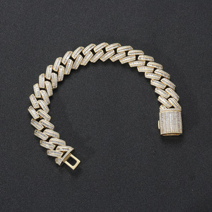 Pulsera de Cadena Gruesa Exagerada, Joyería de Pulsera de Pareja Personalizada de Moda Hip-hop, Collar de Moda Tanjing Lijing - Product Image 2