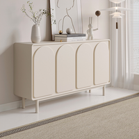 Meuble d'appoint moderne en métal blanc pour salon avec tiroir, console de luxe de haute qualité, buffet moderne, boîte à chaussures