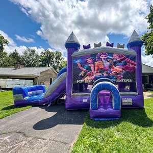 Château gonflable commercial K-pop Demon, château gonflable <span class=keywords><strong>de</strong></span> dessin animé, structure <span class=keywords><strong>de</strong></span> saut gonflable pour location, fête en plein air - Product Image 4