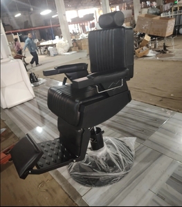Modern Design Barber Chair PU Leather Heavy-Duty Hydraulic Pump Foldable <b>Footrest</b> Rotating Feature for Beauty Salon Commercial - Product Image 2