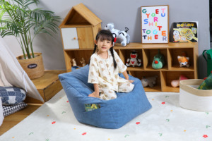 VISI Modern <strong>Kids</strong> <strong>Beanbag</strong> with Sitzsack Puff Japanese Design Adjustable Height Removable Cover EPS Fill-Indoor/Outdoor Use - Product Image 6