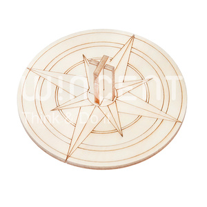 Juego de Trompos Geométricos de Madera Wincent, Triángulo, Hexágono, Círculo, Engranaje, Juguete Educativo Montessori STEM, Kit de Ciencia <span class=keywords><strong>y</strong></span> Física, Regalo - Product Image 3