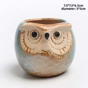 Chậu cây mọng nước sứ kiểu Âu Mỹ hiện đại, bền, tráng men đổi màu trong lò, 7-10L, để sàn nhà - Product Image 6